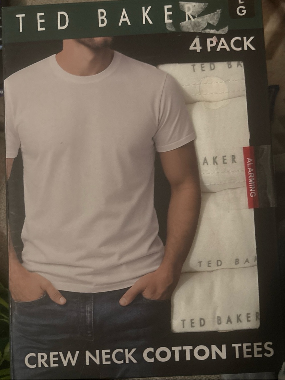 Ted Baker White Crew Neck Cotton Tees - 4 Pack